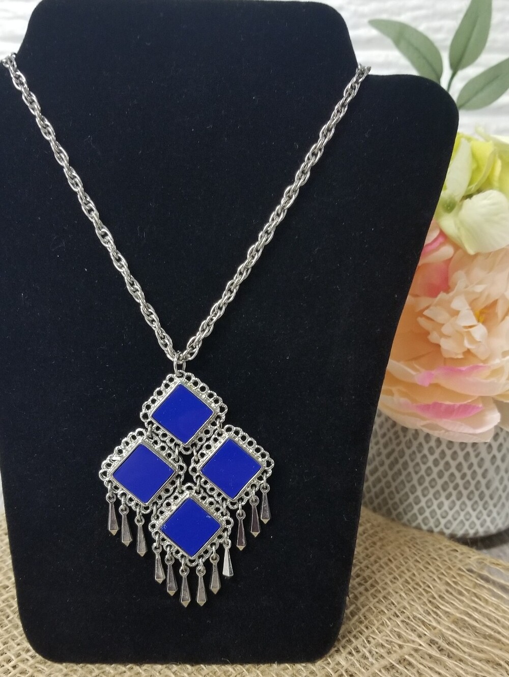 Vintage Reversible Long Tassel Necklace